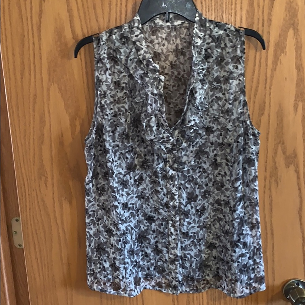 Tahari Multi Color Patterned Blouse - image 1